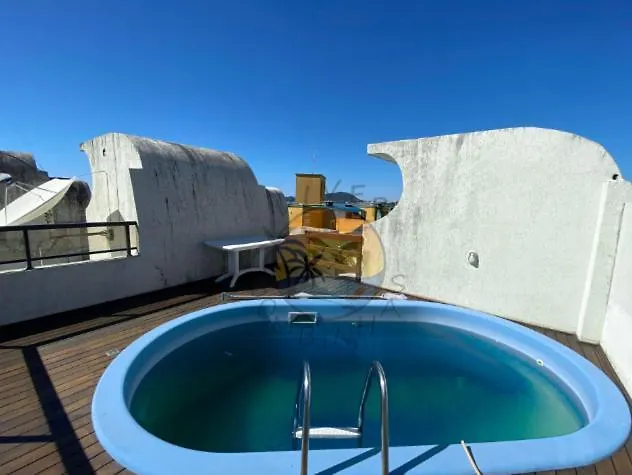 Triplex Beira Mar Com Piscina - 4 Dormitoros Apartman Bombinhas Brazília